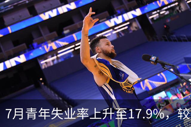 7月青年失业率上升至17.9%，较6月增加3个百分点